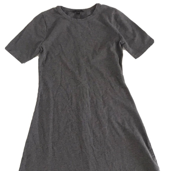J Crew | Knit Sunset Dress Womens Size XS Gray Short Sleeves Pullover Crewneck - Picture 4 of 10